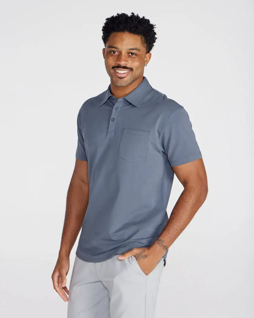 Lux Short Sleeve Pocket Polo