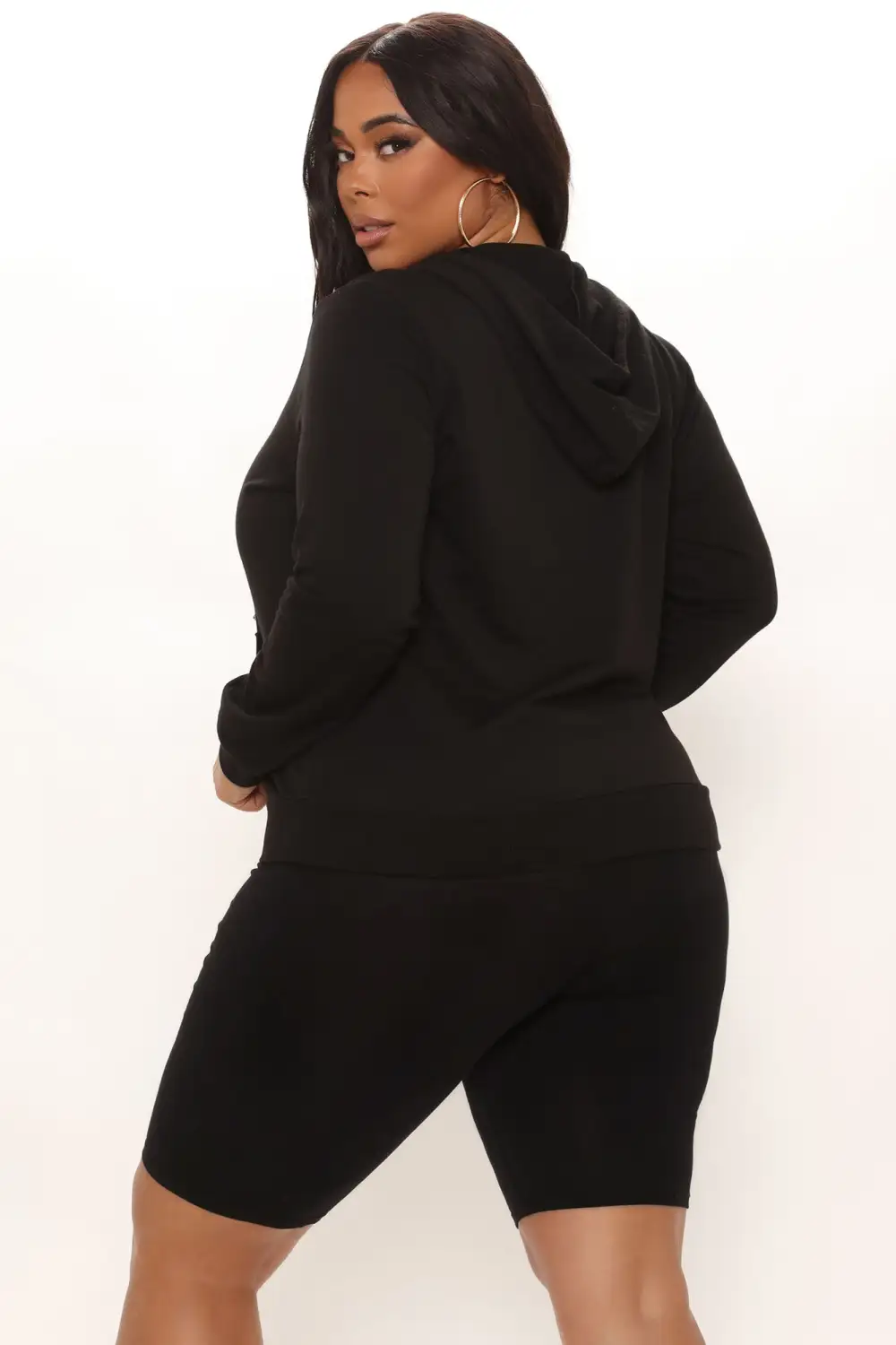 Latest And Greatest French Terry Zip Hoodie - Black