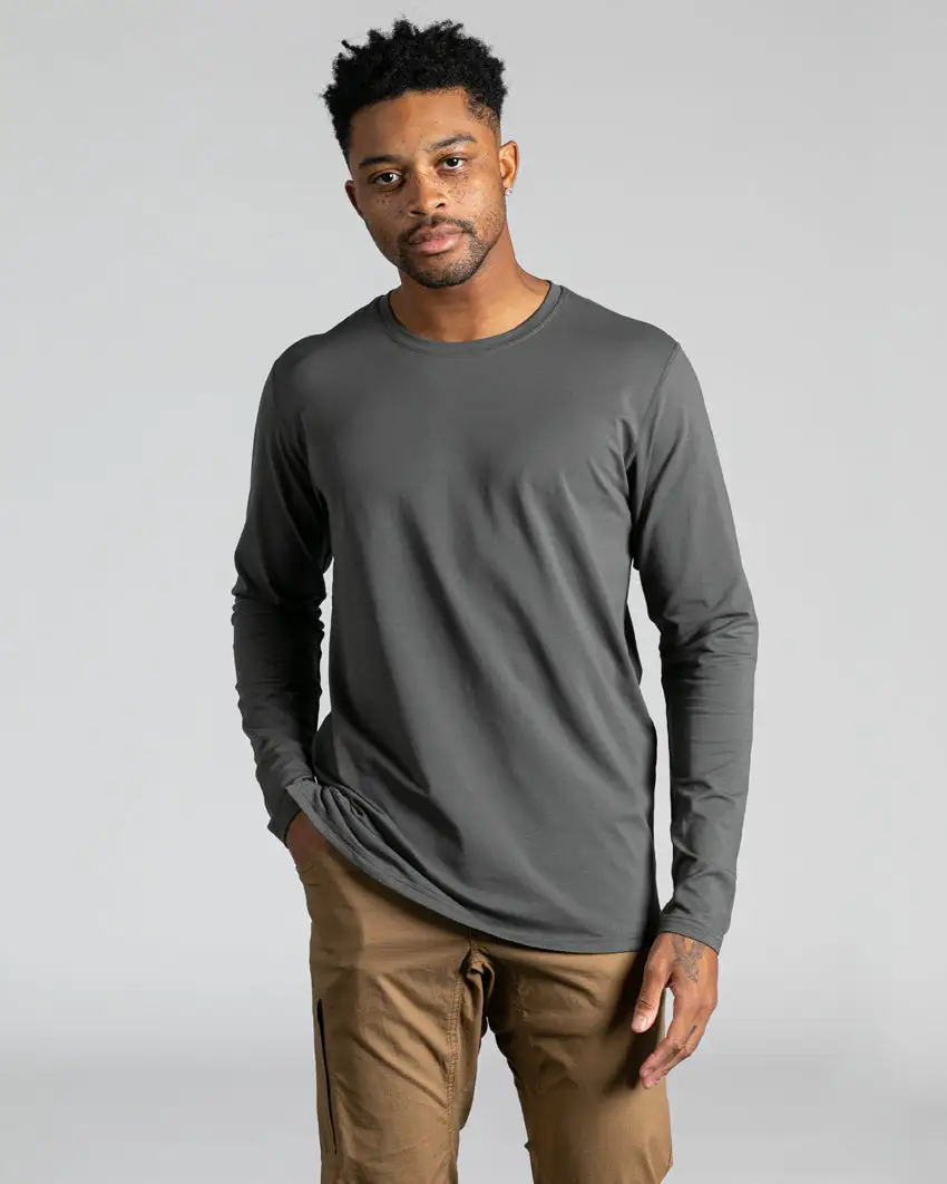 Long Sleeve: Lux Split Hem