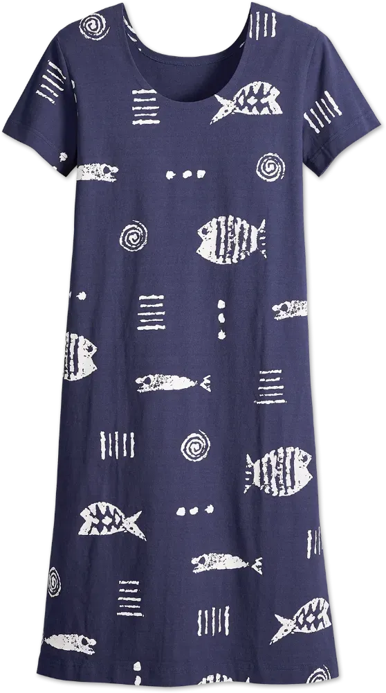 M.MAC Rock Fish Mid-Length Dress