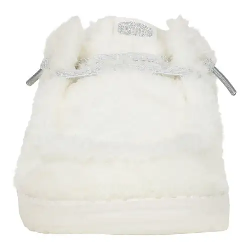 Wendy Slip Fuzzy Bridal - White/Silver