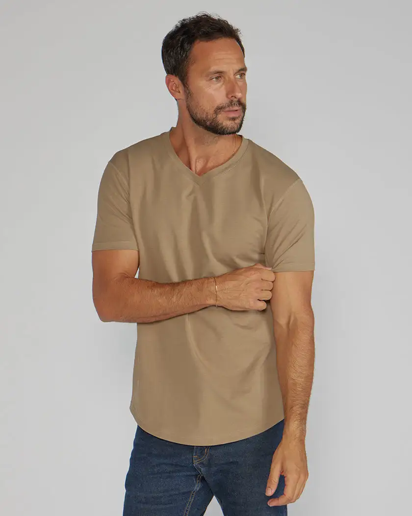 Drop-Cut V-Neck: Lux