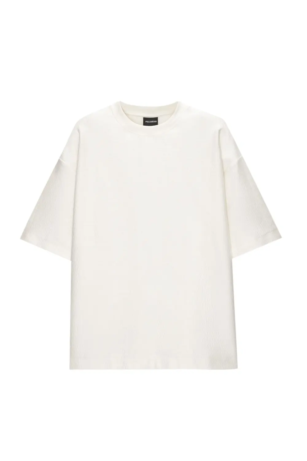 Textured short sleeve sweatshirt