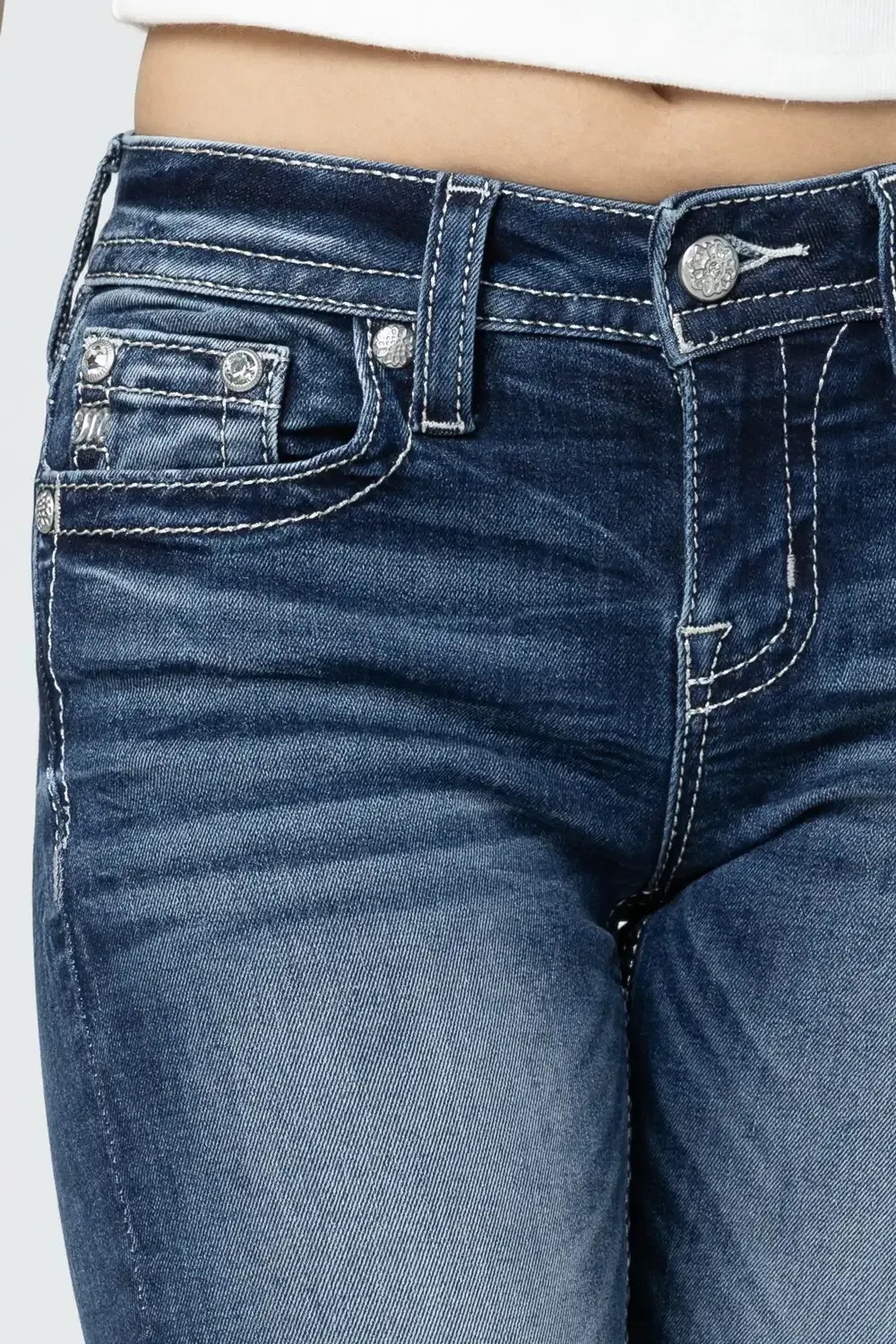 Stars & Stripes Border Bootcut Jeans