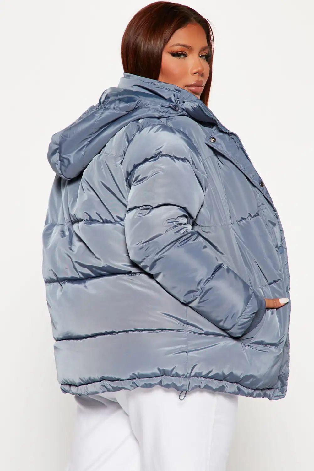 Speak My Mind Puffer Jacket - Blue