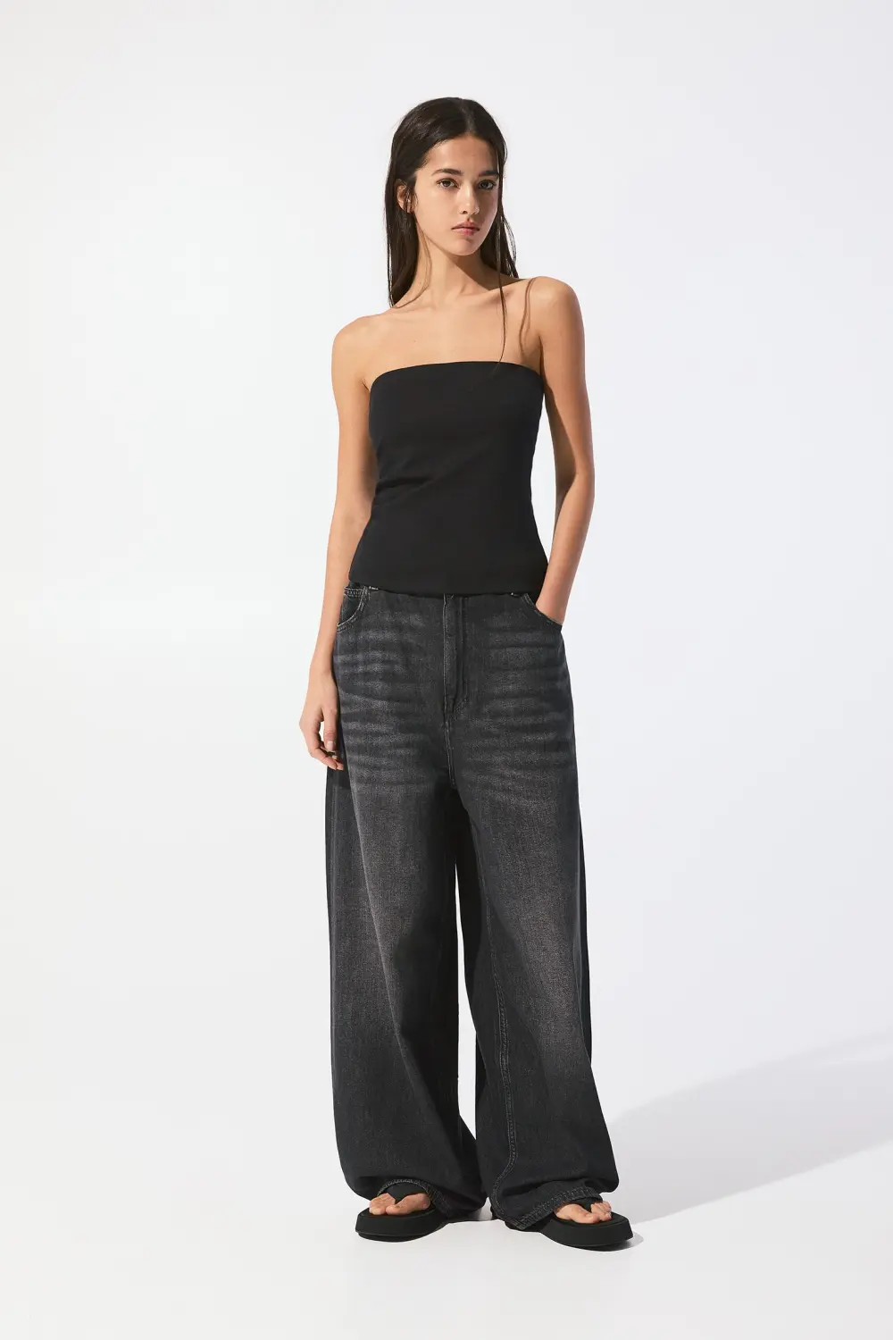 Strapless top