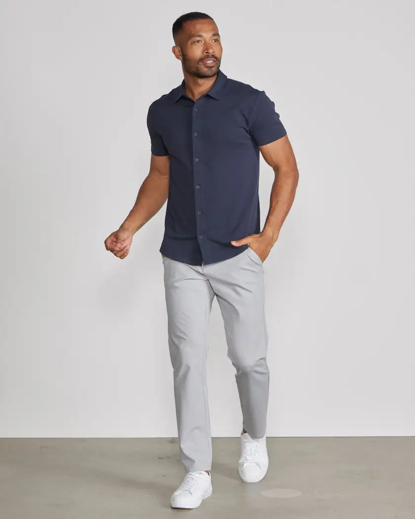 Lux Short Sleeve Button Down