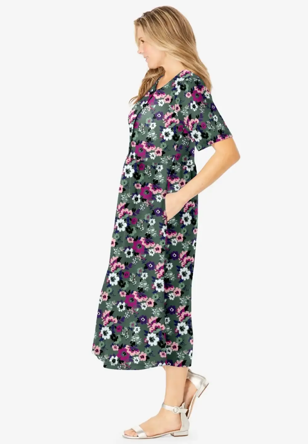 Button-Front Essential Dress