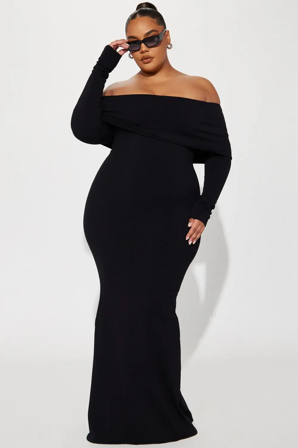 Nayeli Snatched Maxi Dress - Black