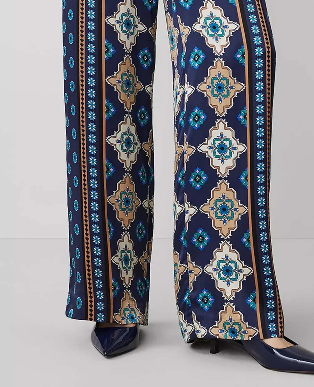 Wide-Leg Pant in Silk Charmeuse