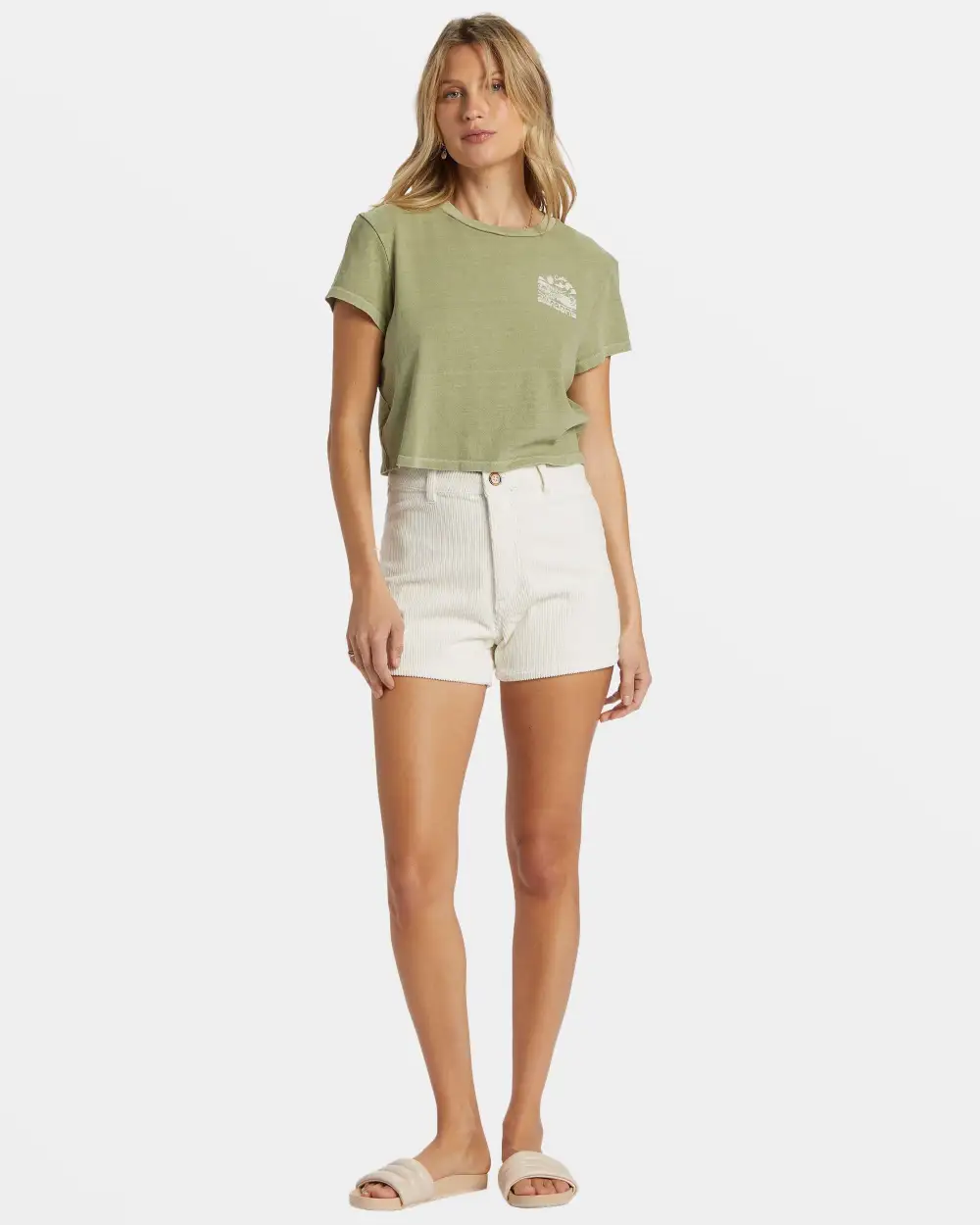 Free Fall Corduroy Short - Whitecap