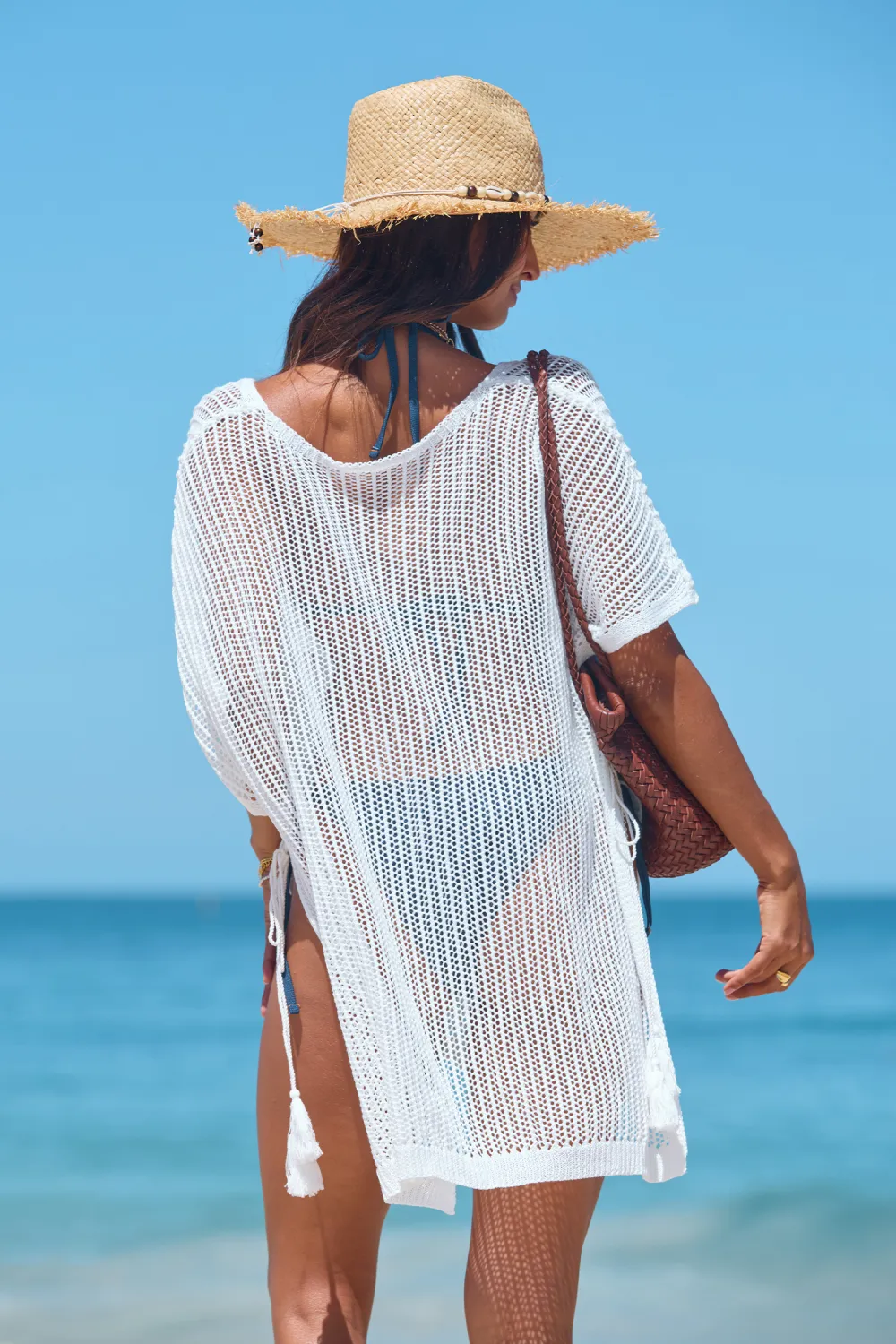 Beachy Keen White Cover-Up