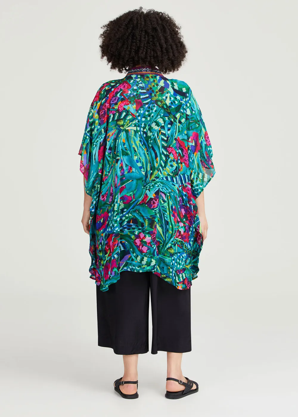 Natural Tropical Tones Kimono