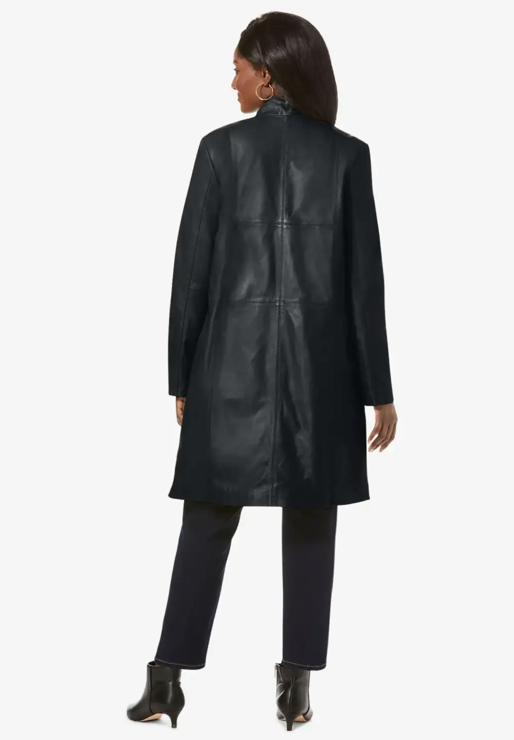 Leather Swing Coat