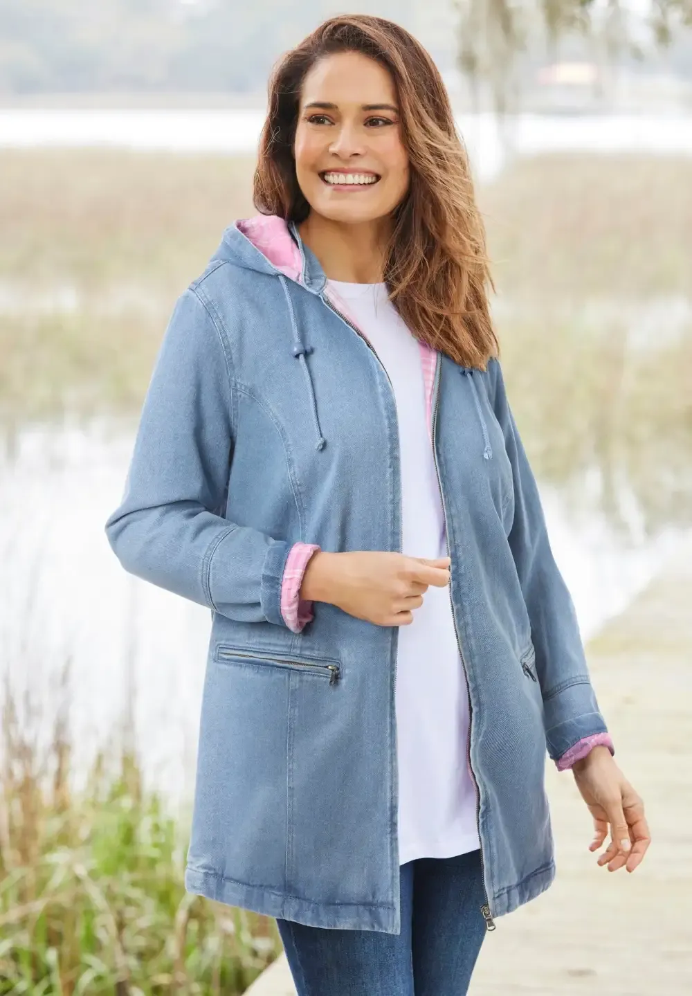 Flannel-Lined Denim Jacket