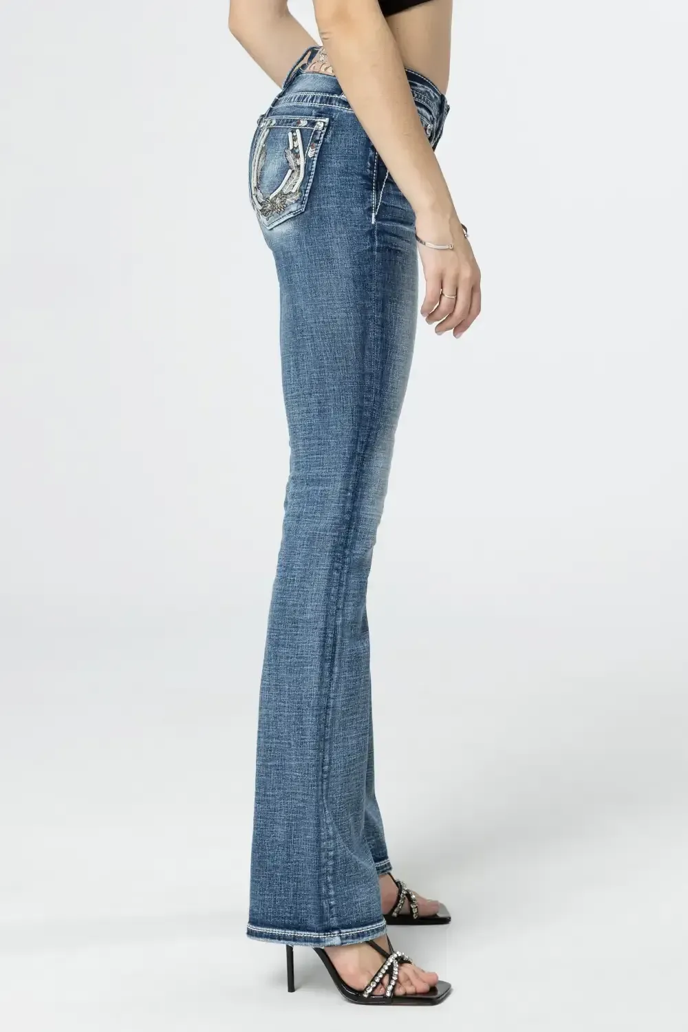 Tribal Horseshoe Bootcut Jeans