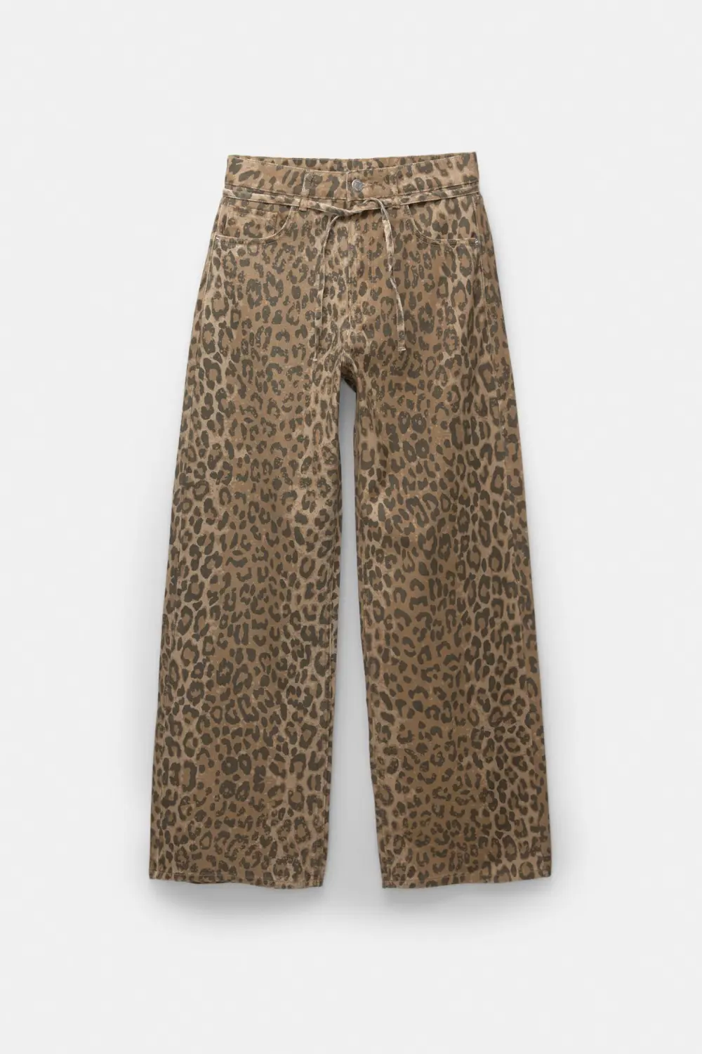 Jeans leopardo cinturón