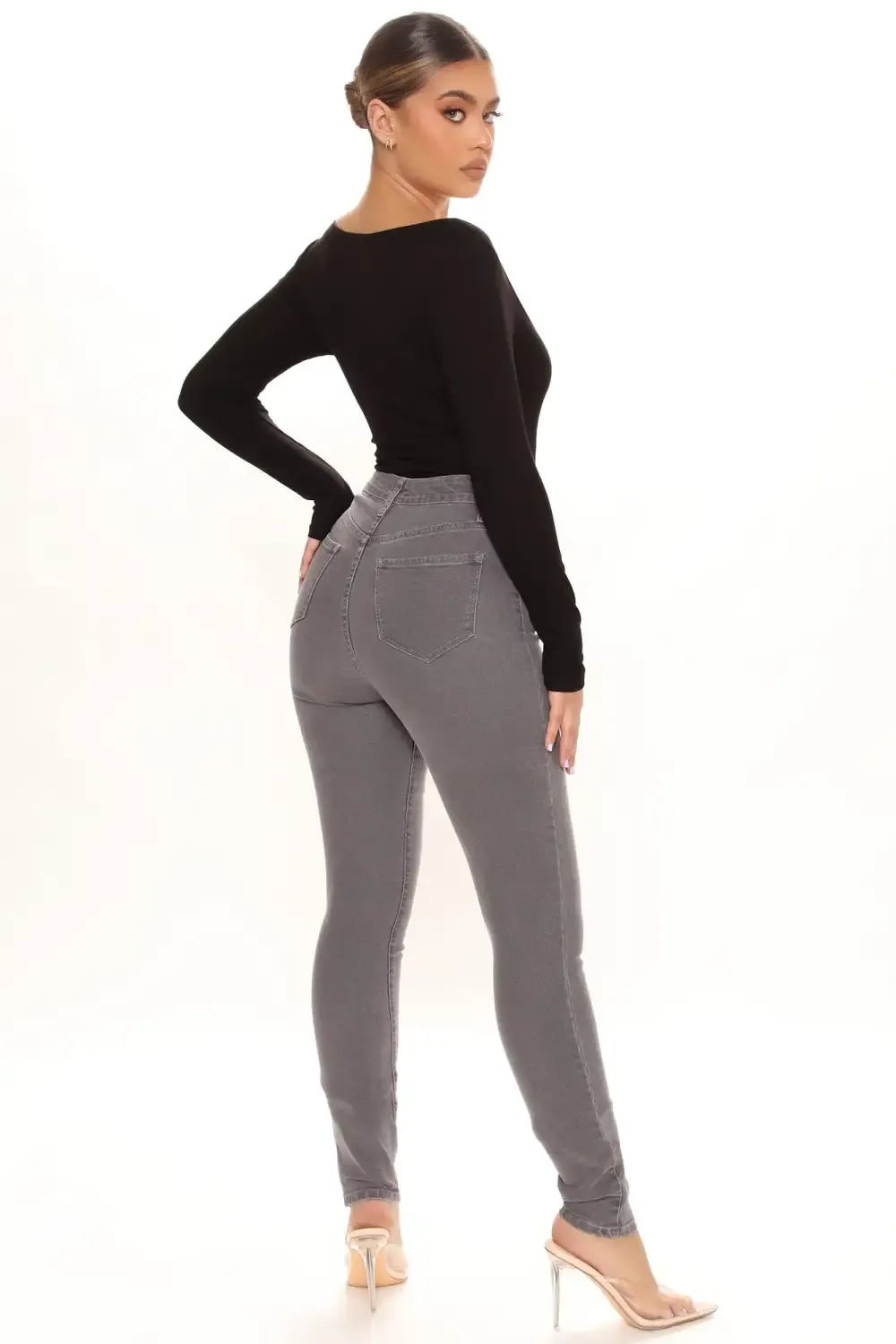 Tall The Right Angles Skinny Jeans - Grey