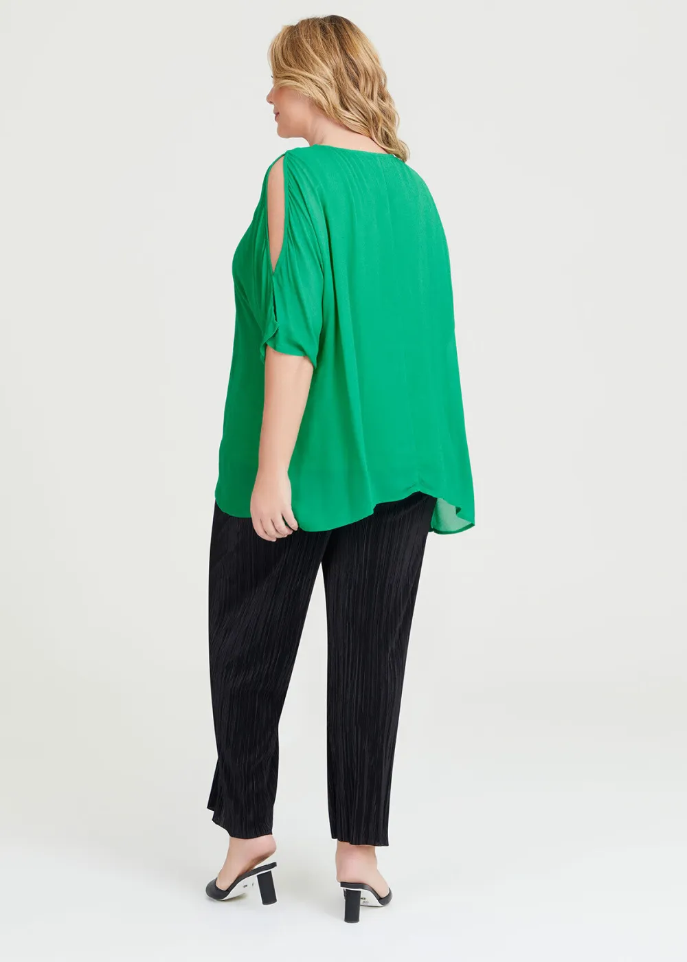 Cold Shoulder Overlay Tube Top