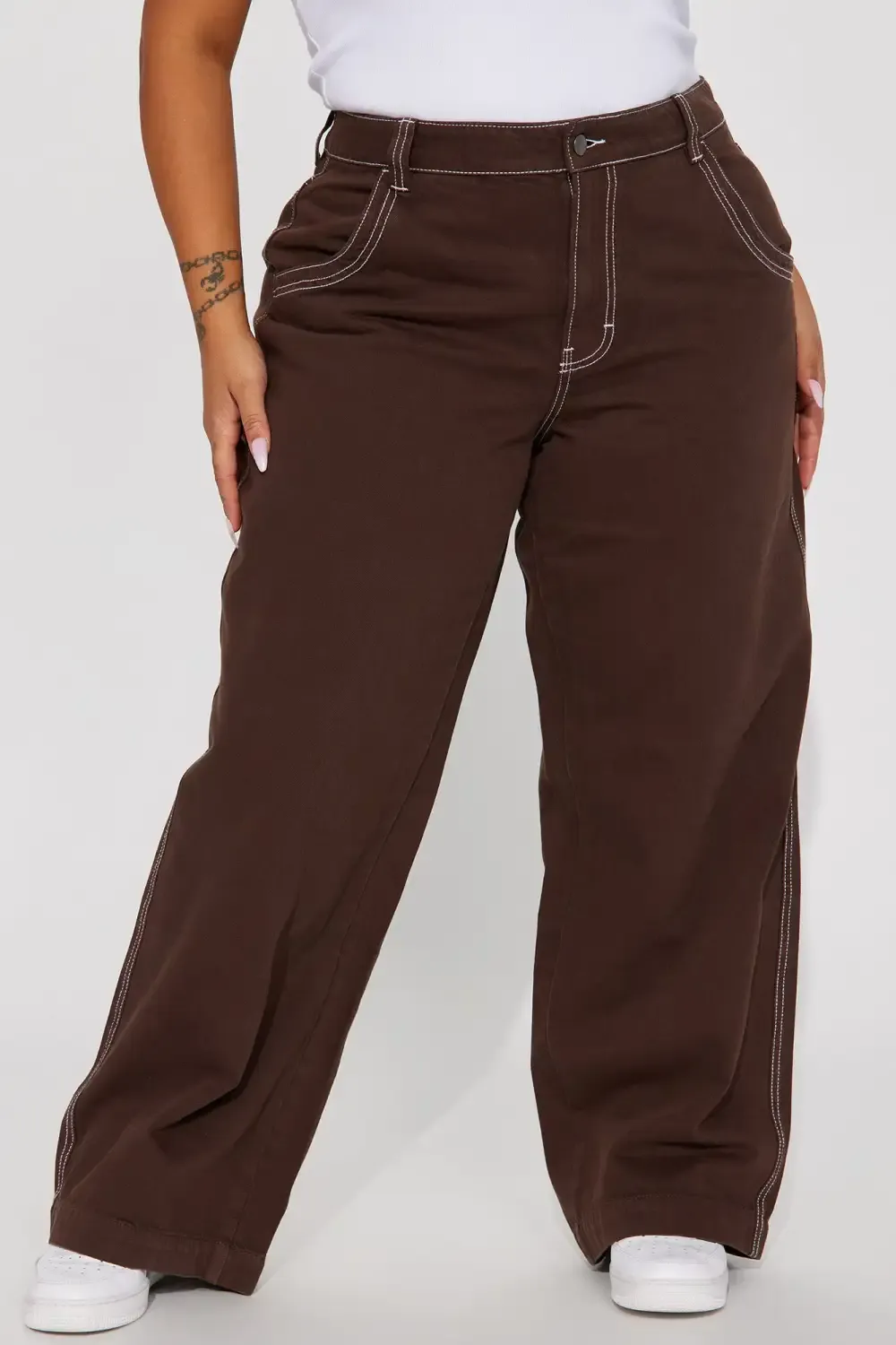 Palermo Non Stretch Skater Jeans - Chocolate