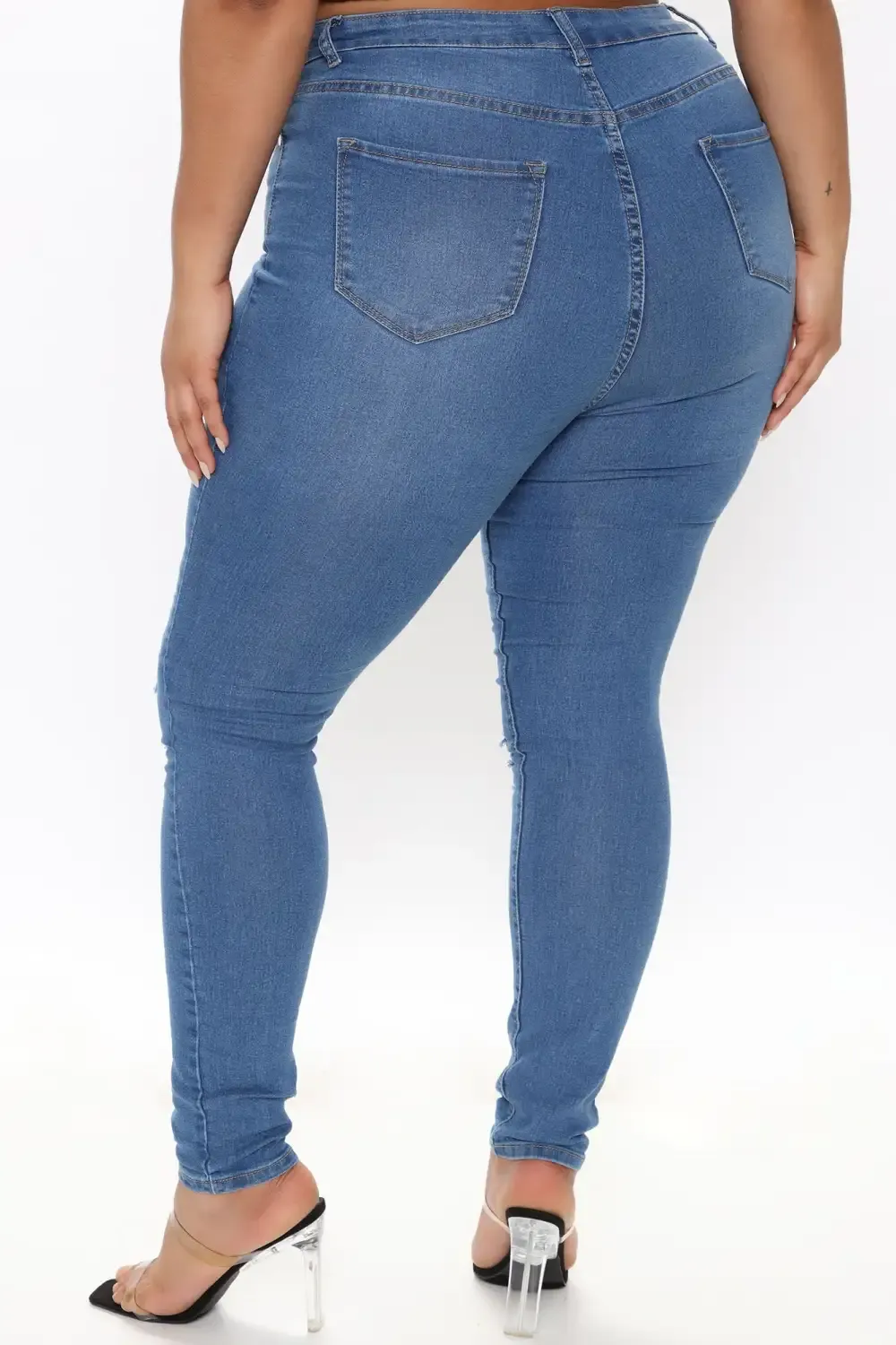 Tempe Distressed Jeans - Medium Blue Wash