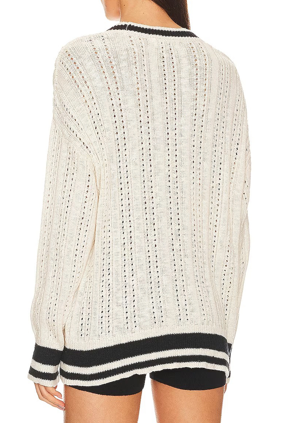 Heart Print Open Front Cardigan