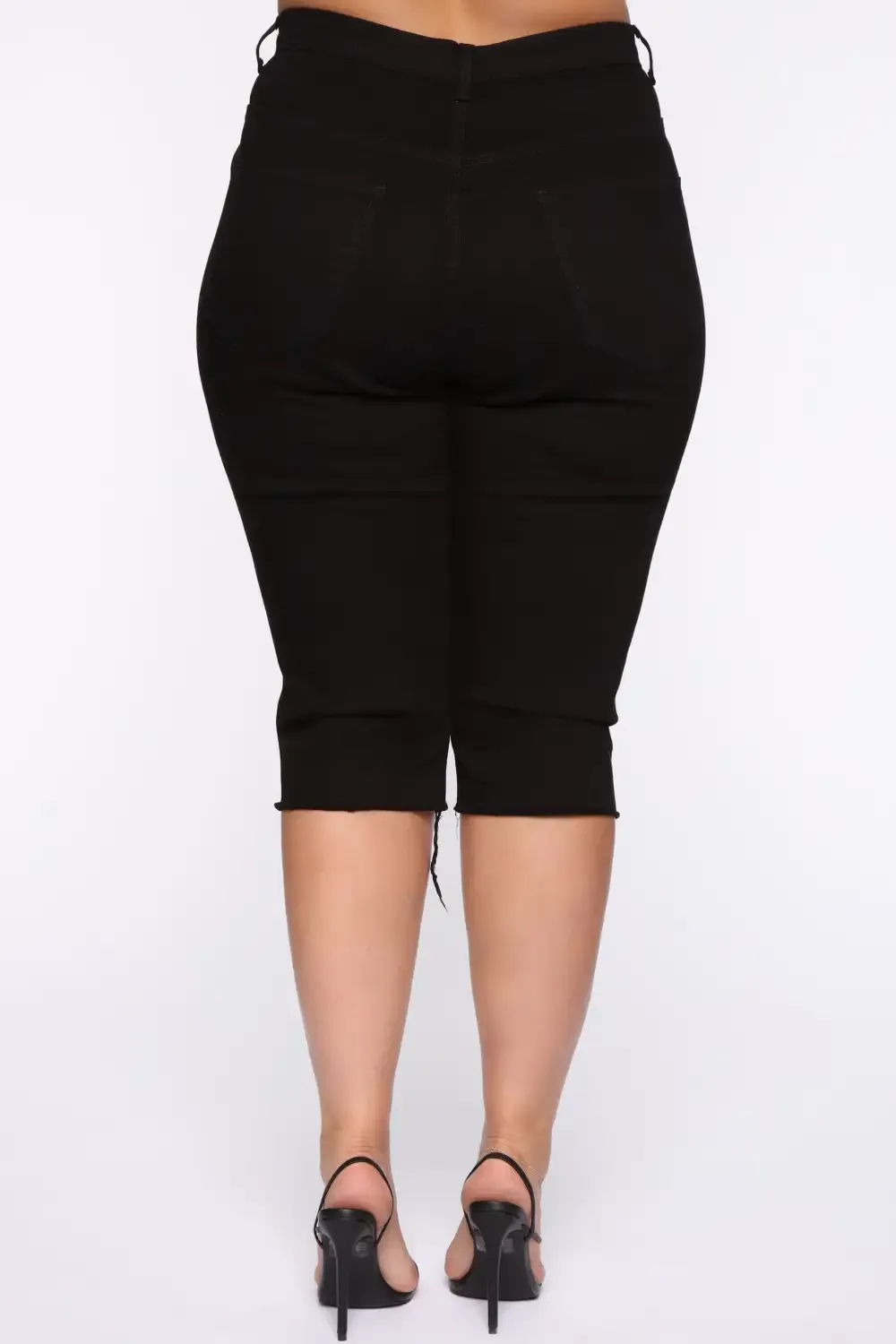 Live In My Denim Shorts - Black