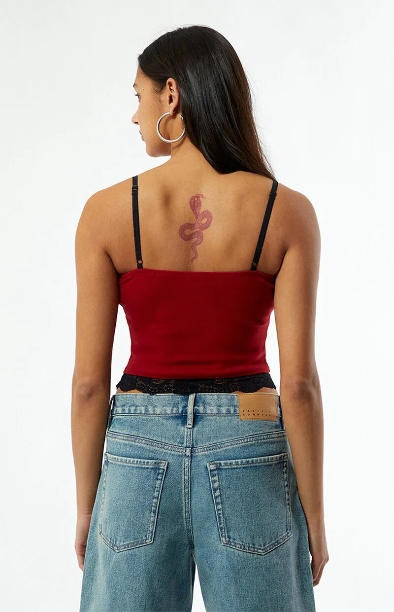 Est. PAC 1980 Zoe Lace Trim Tank Top