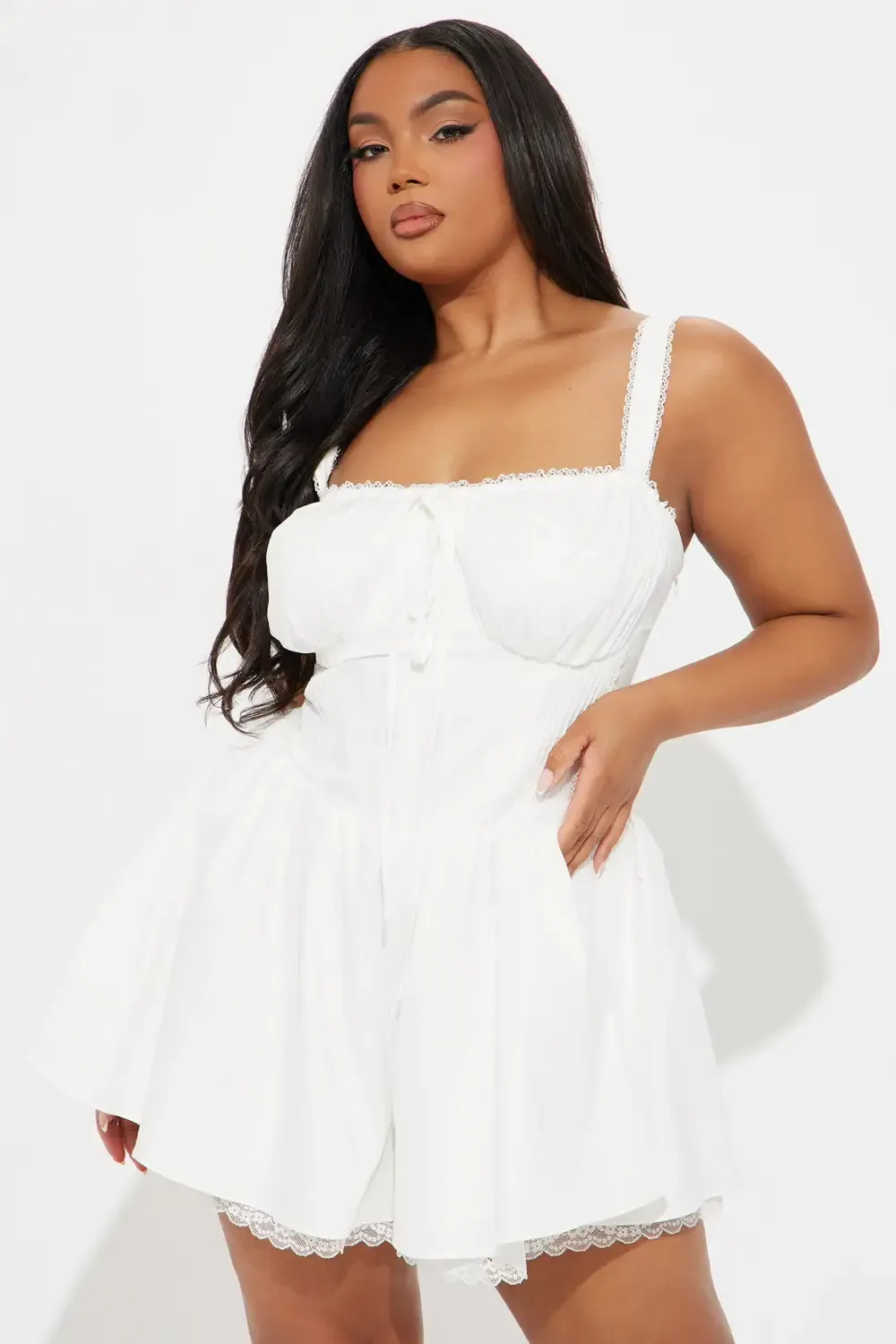 Fall For Me Romper - White