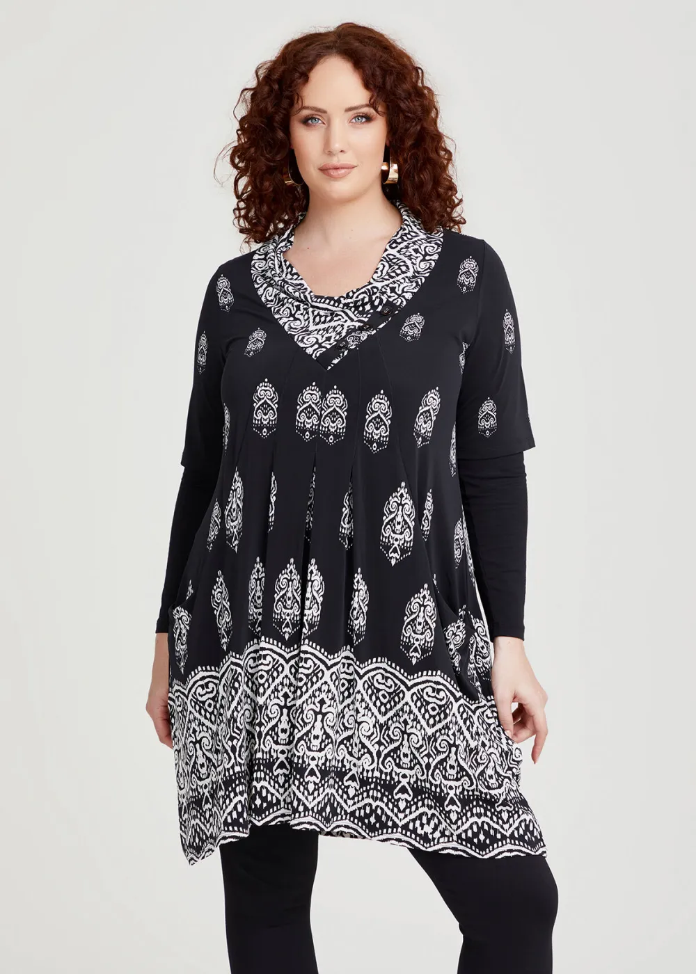 Border Print Tunic