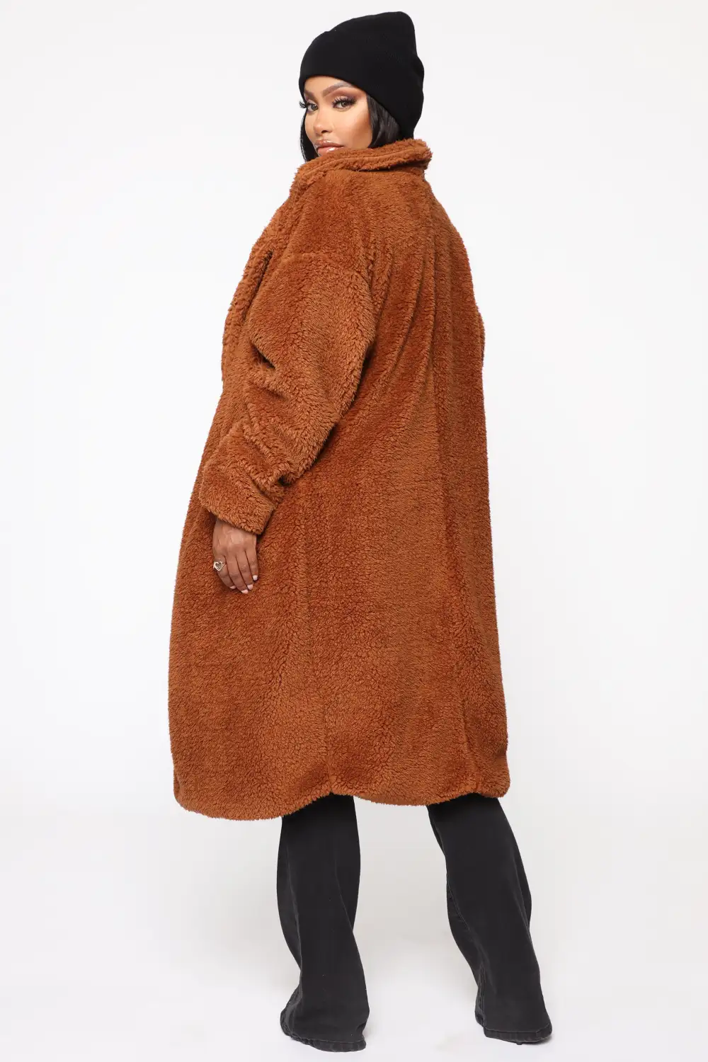 Cover Girl Teddy Coat - Brown