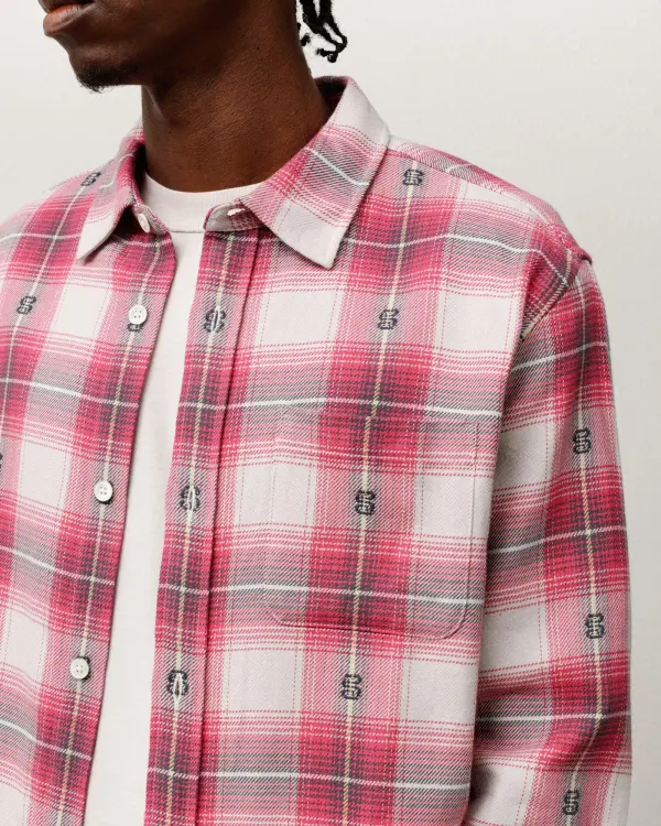 MOTIF PLAID SHIRT