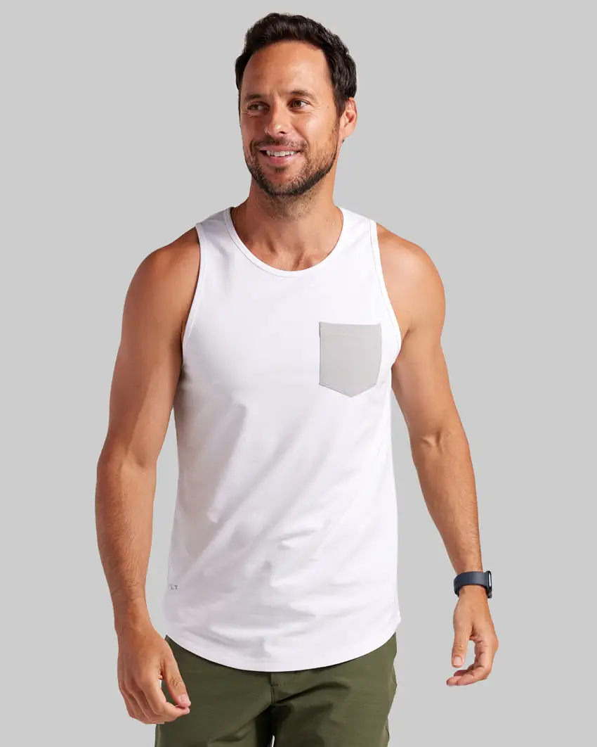 Lux Drop-Cut Pocket Tank