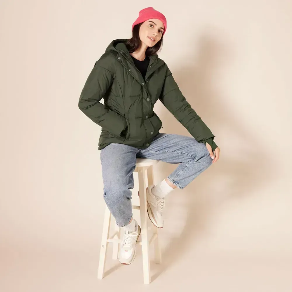Women's Heavyweight Long-Sleeve Hooded Puffer Coat (Available in Plus Size)
