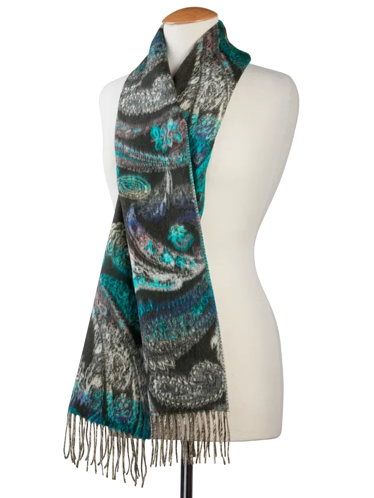 Women's Paisley Print Long Scarf