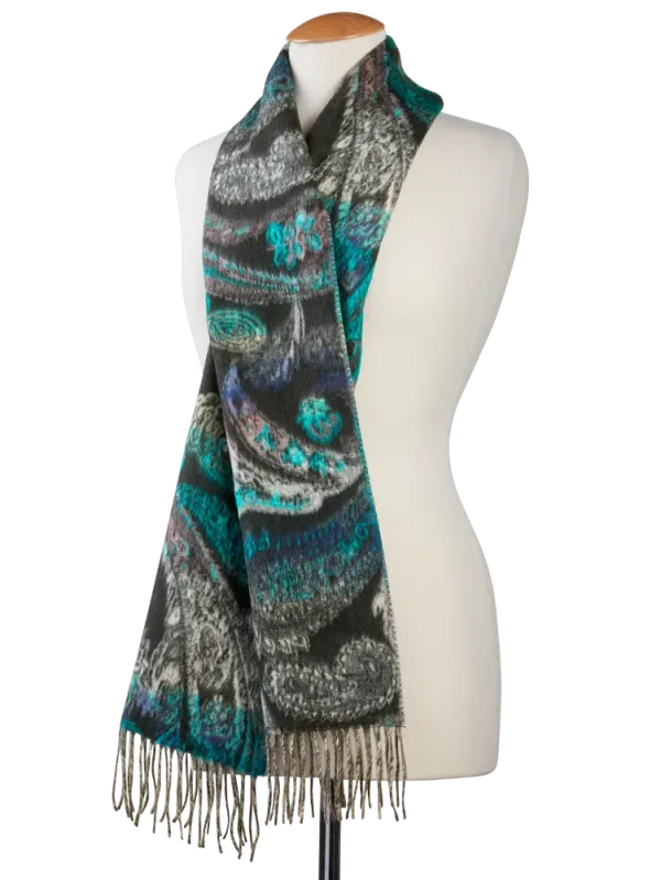 Women's Paisley Print Long Scarf