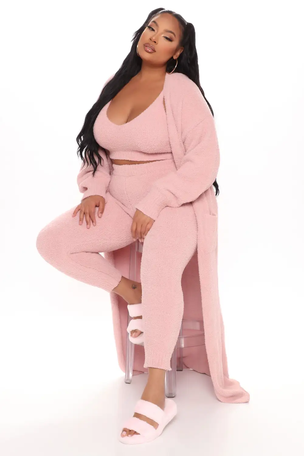 Living In It 3 Piece Legging Set - Pink
