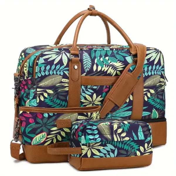 Large Capacity Travel Bag Set - Ultra-Lightweight, Smooth-Glide Zipper, Portable, Adjustable Detachable Strap - Unisex, Daily Commute, Weekend Getaway, Business Trip, Overnight Bag, Versatile Handbag