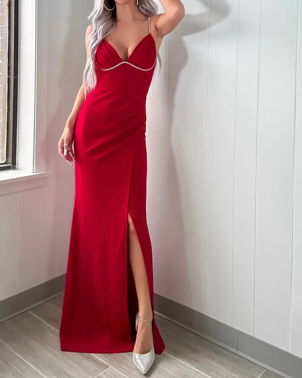 Cami  Maxi Dress - Red