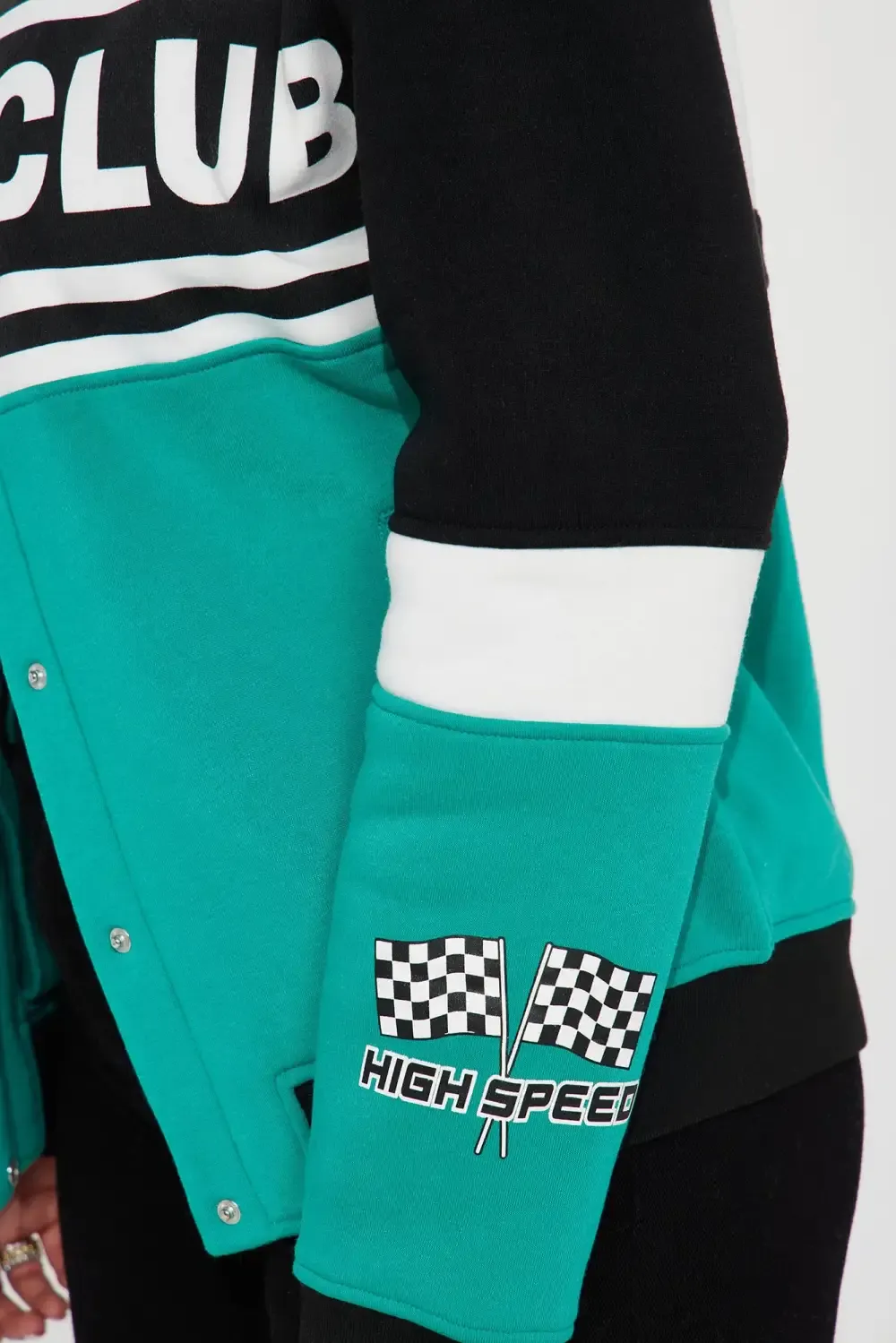 Start Your Engines Bomber Jacket - Green/combo