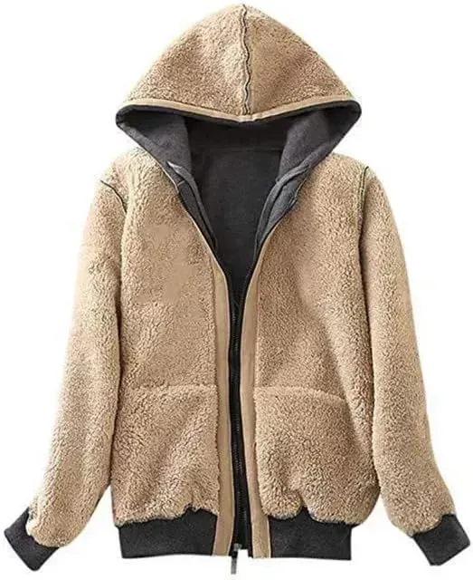 Women's Winter Hoodies Pullover Sherpa Fleece Warm Heavyweight Sweatshirt