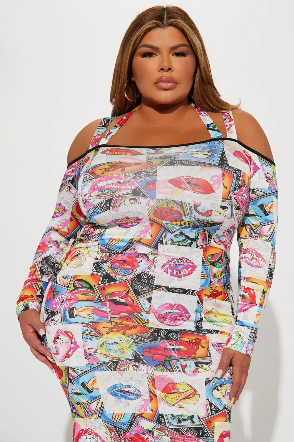 Divine Aroma Midi Dress - Multi Color