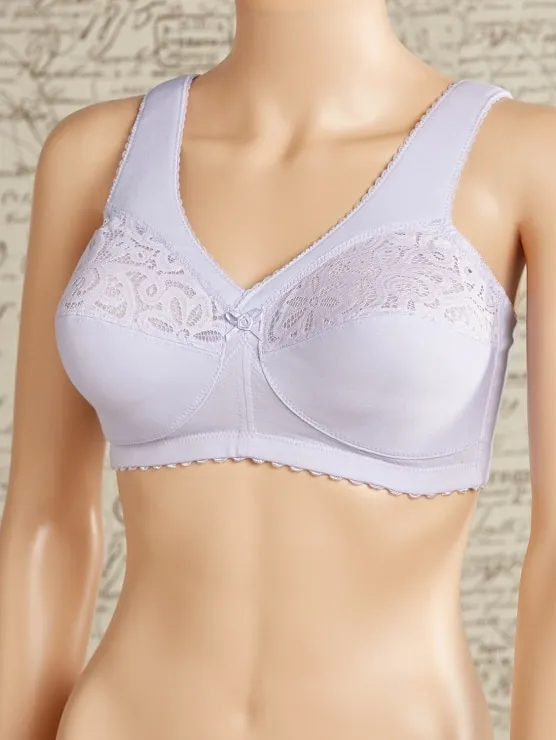 Full-Coverage Wireless Cotton Support Bra