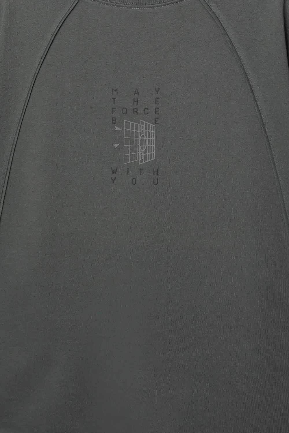 Gray Star Wars short sleeve sweatshirt