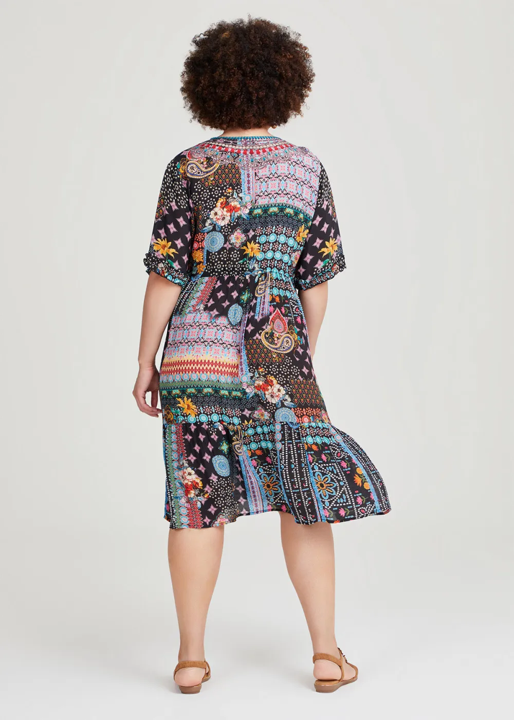 Atlantis Natural V-neck Dress