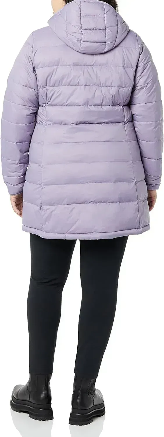 Women's Lightweight Water-Resistant Hooded Puffer Coat (Available in Plus Size)