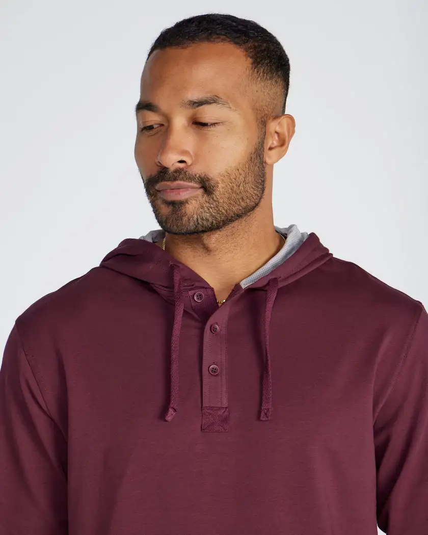 Drop-Cut: Lux Hooded Henley