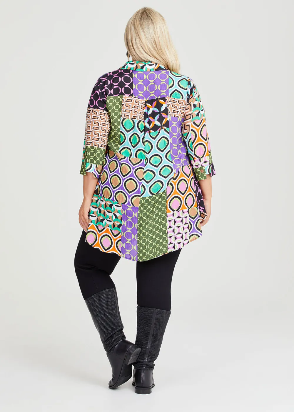 Geo Tile Natural Tunic