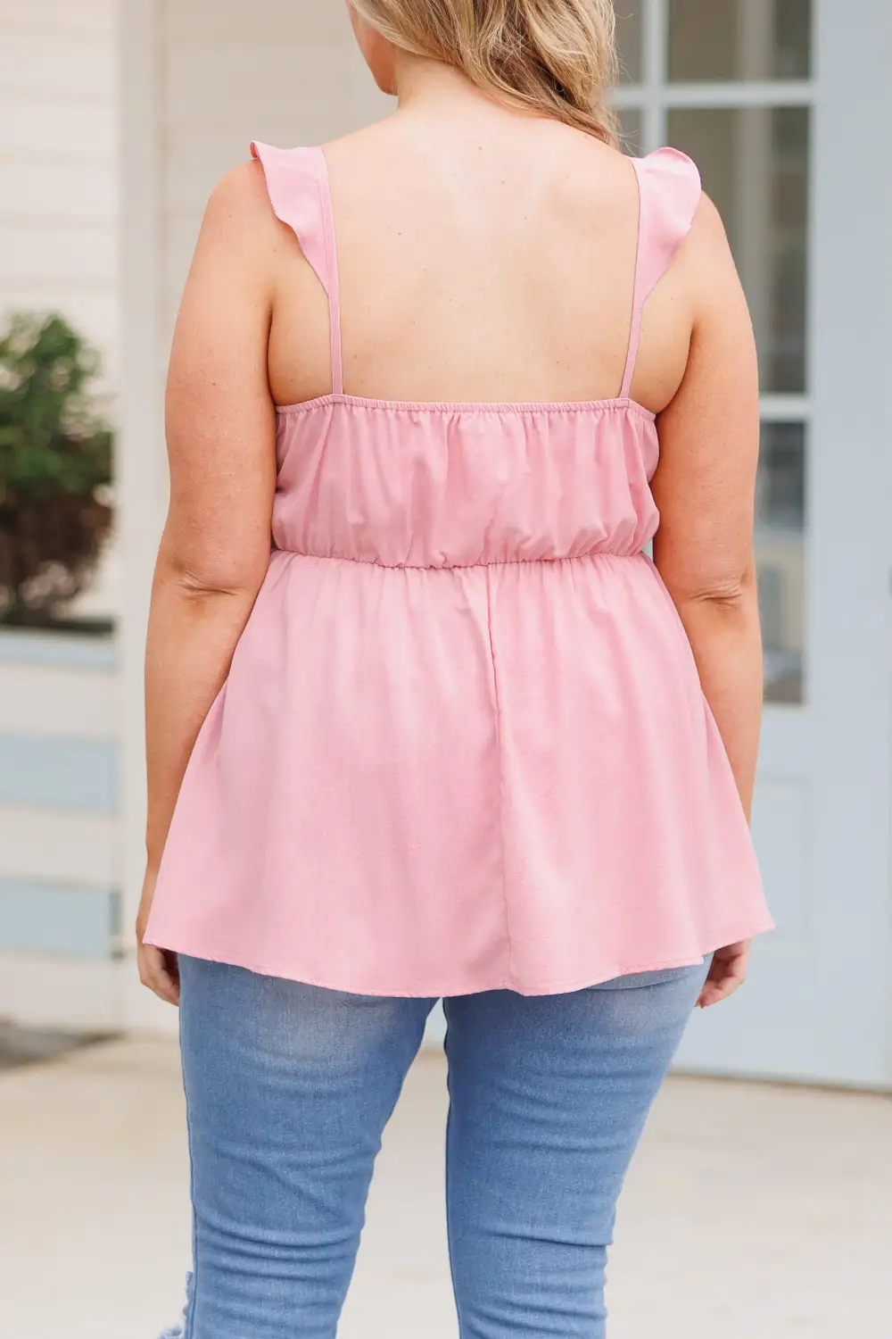 Blossoming Flower Top, Dusty Pink