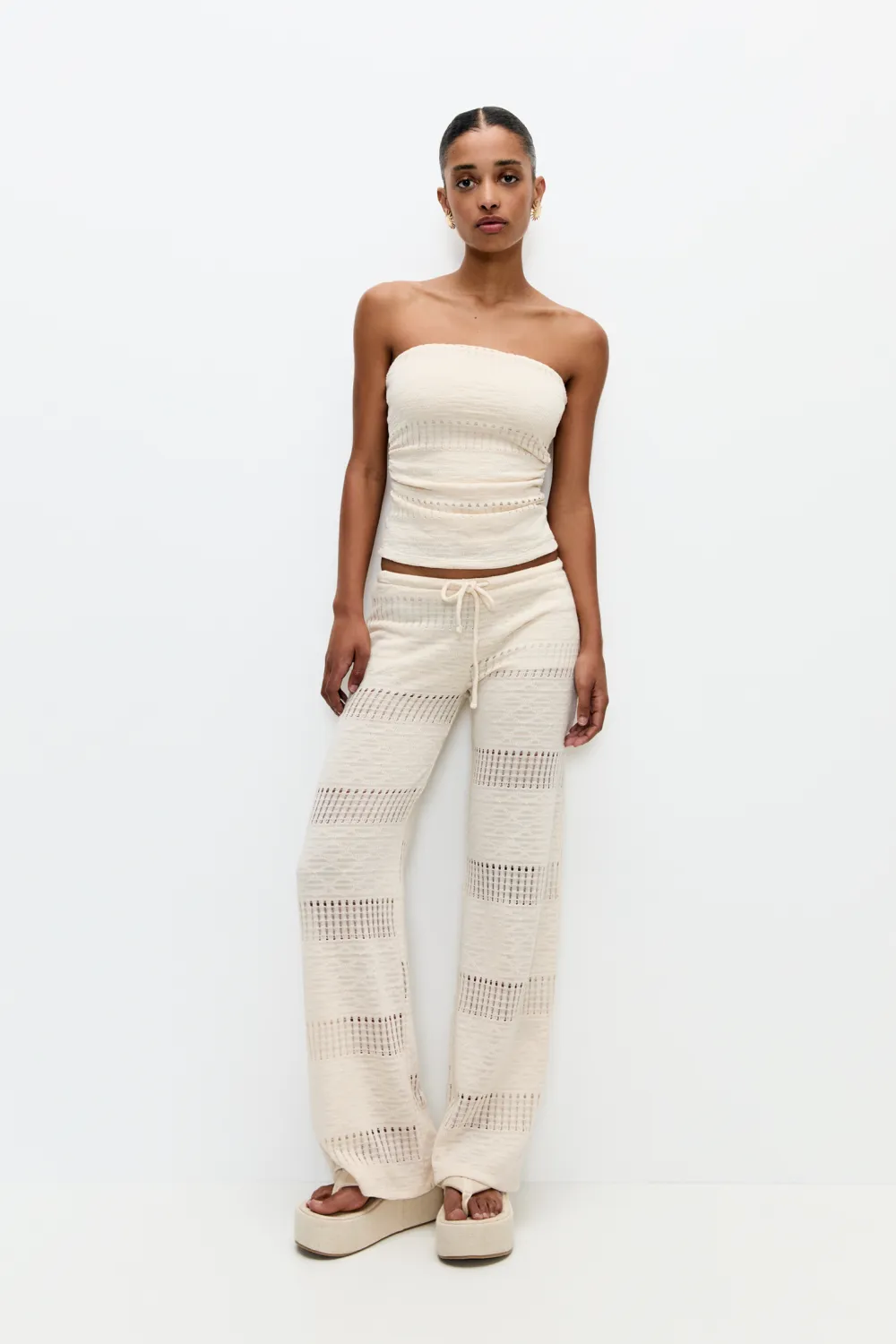 Top calados tipo crochet